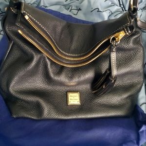 Dooney and Bourke black leather bag